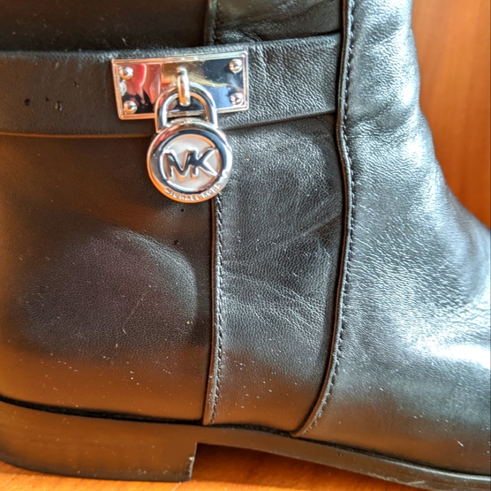 Michael Kors Black Leather Boots